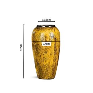 SOGA 35x17cm Yellow Large Ceramic Flower Vase Elegant Living Room Home Decor, Home & Living, Home Decor, Vases, , ,  - AU DEPOT 2