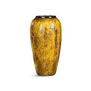 SOGA 35x17cm Yellow Large Ceramic Flower Vase Elegant Living Room Home Decor Vase806 AU DEPOT - AU DEPOT