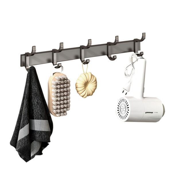 SOGA 37cm Wall Mounted Towel Rack Space-Saving Hanger Organiser with Durable Hooks, Home, Bathroom, Bathroom Accessories, Bathroom Storage, ,  - AU DEPOT 1