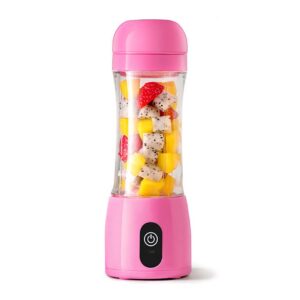 SOGA 380ml Portable Mini USB Rechargeable Handheld Fruit Mixer Juicer Pink coffee machines beverages JuicerMiniPink AU DEPOT coffee machines & beverages - AU DEPOT