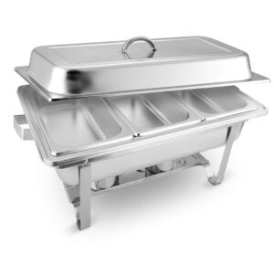 SOGA 3L Triple Tray Stainless Steel Chafing Food Warmer Catering Dish, Furniture, Kitchen & Dining Room Furniture, Buffets, Sideboards & Kitchen Islands, , ,  - AU DEPOT 1