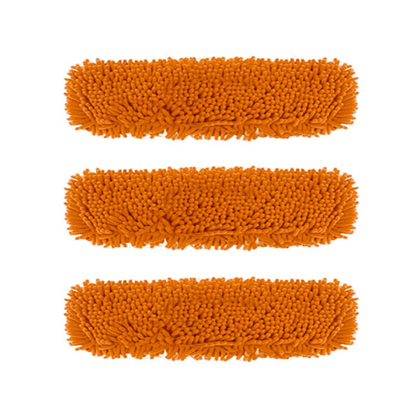 SOGA 3X 60x12 Orange Microfiber Flat Mop Floor Cleaning Pads Rotating Dust Remover, Home & Garden, Cleaning, Mops & Buckets, , ,  - AU DEPOT 1