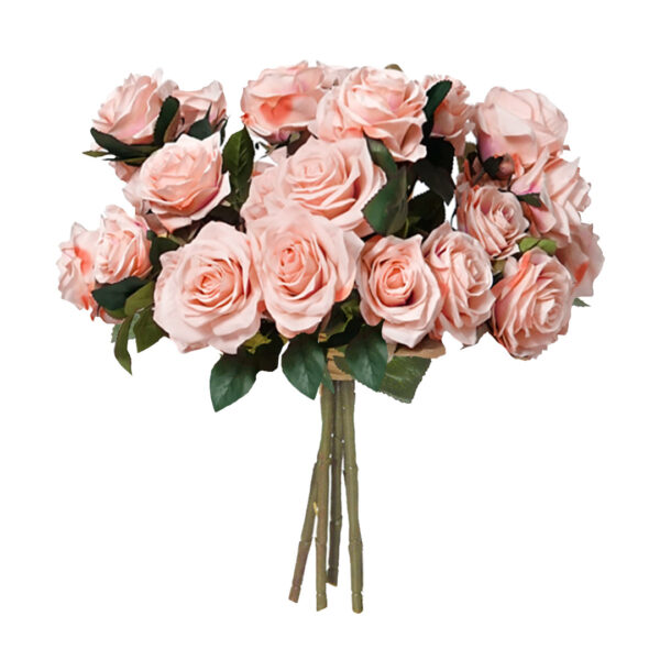 SOGA 4 Bunch Artificial Silk Rose 9 Heads Flower Fake Bridal Bouquet Table Decor Champion, Home & Living, Home Decor, Artificial Plants, , ,  - AU DEPOT 1