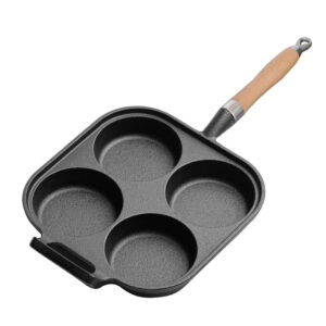 SOGA 4 Mold Cast Iron Breakfast Fried Egg Pancake Omelette Fry Pan, Home & Living, Kitchen & Dining, Cookware, Frying Pans, ,  - AU DEPOT 1