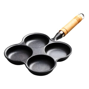 SOGA 4 Mold Multi Portion Cast Iron Breakfast Fried Egg Pancake Omelet Fry Pan Frying Pans ZPai027 AU DEPOT Frying Pans - AU DEPOT