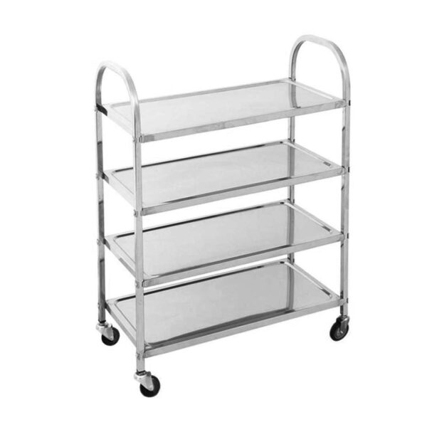 SOGA 4 Tier 950x500x1220 Stainless Steel Kitchen Dining Food Cart Trolley Utility, Business & Industrial, Food Service, Food Service Carts, , ,  - AU DEPOT 1