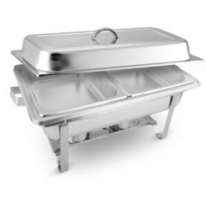 SOGA 4.5L Dual Tray Stainless Steel Chafing Food Warmer Catering Dish ChafingDish56302 AU DEPOT - AU DEPOT