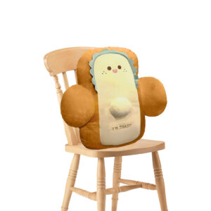 SOGA 48cm Cute Face Toast Bread Cushion Stuffed Car Seat Plush Cartoon Back Support Pillow Home Decor, Furniture, Living Room Furniture, Occasional Chairs, , ,  - AU DEPOT 1