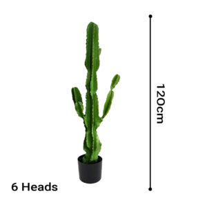 SOGA 4X 120cm Green Artificial Indoor Cactus Tree Fake Plant Simulation Decorative 6 Heads, Home & Living, Home Decor, Artificial Plants, , ,  - AU DEPOT 2