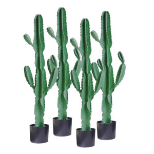 SOGA 4X 120cm Green Artificial Indoor Cactus Tree Fake Plant Simulation Decorative 6 Heads APlantFH1206X4 AU DEPOT - AU DEPOT