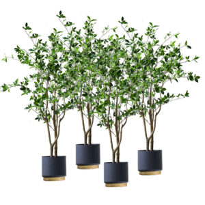 SOGA 4X 120cm Green Artificial Indoor Watercress Tree Fake Plant Simulation Decorative APlantFHCS1202X4 AU DEPOT - AU DEPOT