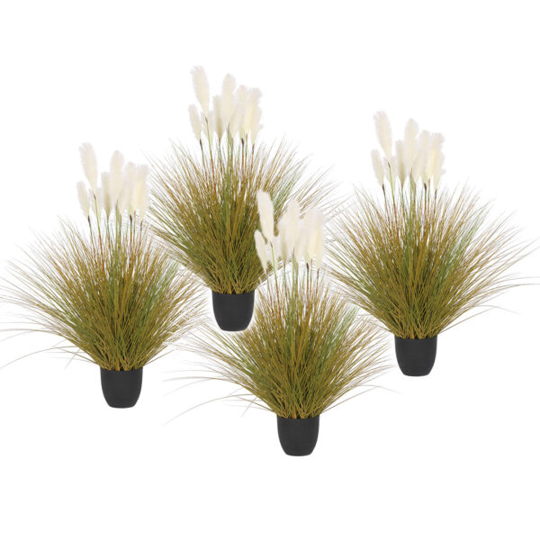 SOGA 4X 137cm Artificial Indoor Potted Reed Bulrush Grass Tree Fake Plant Simulation Decorative, Home & Living, Home Decor, Artificial Plants, , ,  - AU DEPOT 1