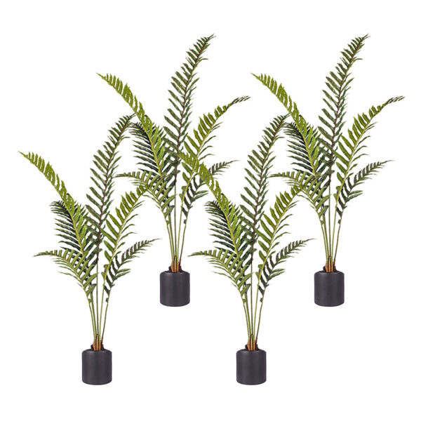 SOGA 4X 150cm Artificial Green Rogue Hares Foot Fern Tree Fake Tropical Indoor Plant Home Office Decor, Home & Living, Home Decor, Artificial Plants, , ,  - AU DEPOT 1