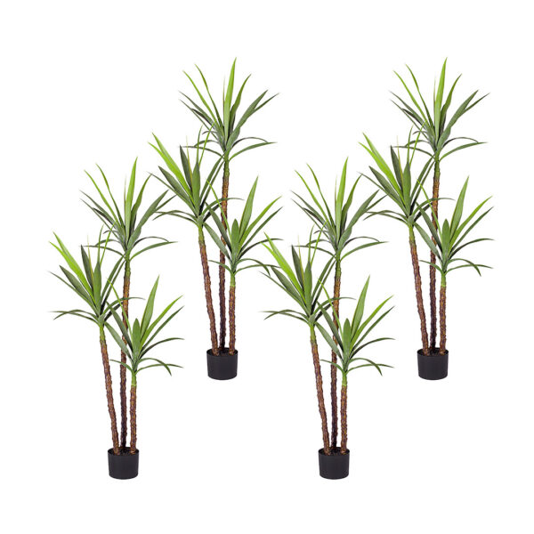 SOGA 4X 150cm Artificial Natural Green Dracaena Yucca Tree Fake Tropical Indoor Plant Home Office Decor, Home & Living, Home Decor, Artificial Plants, , ,  - AU DEPOT 1