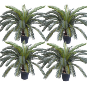 SOGA 4X 155cm Artificial Indoor Cycas Revoluta Cycad Sago Palm Fake Decoration Tree Pot Plant, Home & Living, Home Decor, Artificial Plants, , ,  - AU DEPOT 1