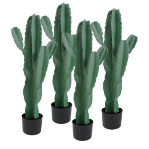 SOGA 4X 70cm Green Artificial Indoor Cactus Tree Fake Plant Simulation Decorative 5 Heads APlantFHLT705X4 AU DEPOT - AU DEPOT