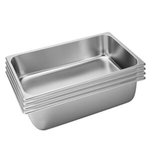 SOGA 4X Gastronorm GN Pan Full Size 11 GN Pan 15cm Deep Stainless Steel Tray Baking Trays GastronormPans5405X4 AU DEPOT Baking Trays - AU DEPOT