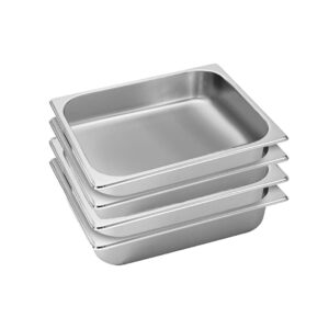 SOGA 4X Gastronorm GN Pan Full Size 1/2 GN Pan 6.5cm Deep Stainless Steel Tray, Home & Living, Kitchen & Dining, Bakeware, Baking Trays, ,  - AU DEPOT 1