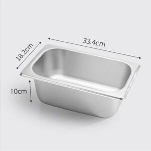 SOGA 4X Gastronorm GN Pan Full Size 1/3 GN Pan 10cm Deep Stainless Steel Tray, Home & Living, Kitchen & Dining, Bakeware, Baking Trays, ,  - AU DEPOT 2