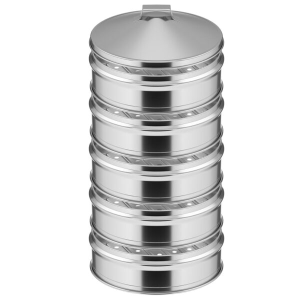 SOGA 5 Tier 22cm Stainless Steel Steamers With Lid Work inside of Basket Pot Steamers, home & living, kitchen & dining, cookware, steamers, ,  - AU DEPOT 1