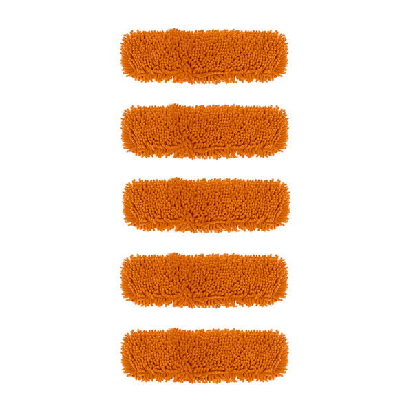 SOGA 5X 50x12 Orange Microfiber Flat Mop Floor Cleaning Pads Rotating Dust Remover, Home & Garden, Cleaning, Mops & Buckets, , ,  - AU DEPOT 1