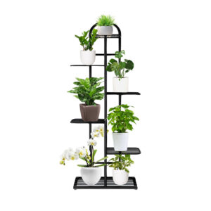 SOGA 6 Tier 7 Pots Black Metal Plant Stand Flowerpot Display Shelf Rack Indoor Home Office Decor, Home & Living, Home Decor, Indoor Pots, Planters and Plant Stands, , ,  - AU DEPOT 1