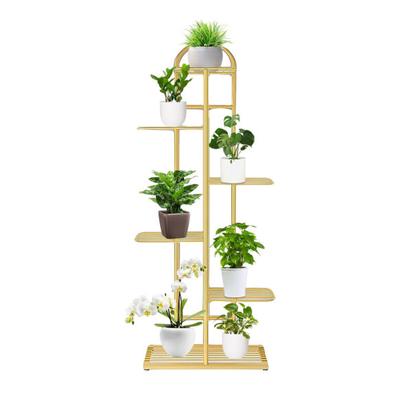 SOGA 6 Tier 7 Pots Gold Metal Plant Stand Flowerpot Display Shelf Rack Indoor Home Office Decor, Home & Living, Home Decor, Indoor Pots, Planters and Plant Stands, , ,  - AU DEPOT 1