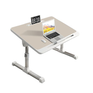 SOGA 60X40cm Grey Small Laptop Bed Portable Foldable Study Table Adjustable BedTableA7 AU DEPOT - AU DEPOT