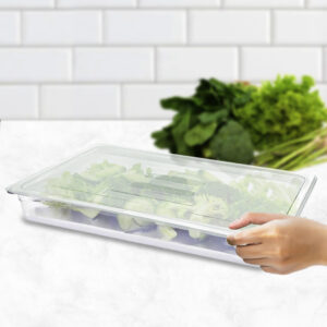 SOGA 65mm Clear Gastronorm GN Pan 1/1 Food Tray Storage with Lid, Home & Living, Kitchen & Dining, Bakeware, Baking Trays, ,  - AU DEPOT 2