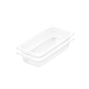 SOGA 65mm Clear Gastronorm GN Pan 13 Food Tray Storage Bundle of 2 Baking Trays VICPans1421X2 AU DEPOT Baking Trays - AU DEPOT