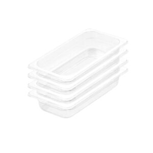 SOGA 65mm Clear Gastronorm GN Pan 13 Food Tray Storage Bundle of 4 Baking Trays VICPans1421X4 AU DEPOT Baking Trays - AU DEPOT