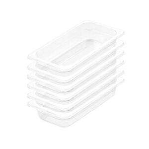 SOGA 65mm Clear Gastronorm GN Pan 13 Food Tray Storage Bundle of 6 Baking Trays VICPans1421X6 AU DEPOT Baking Trays - AU DEPOT