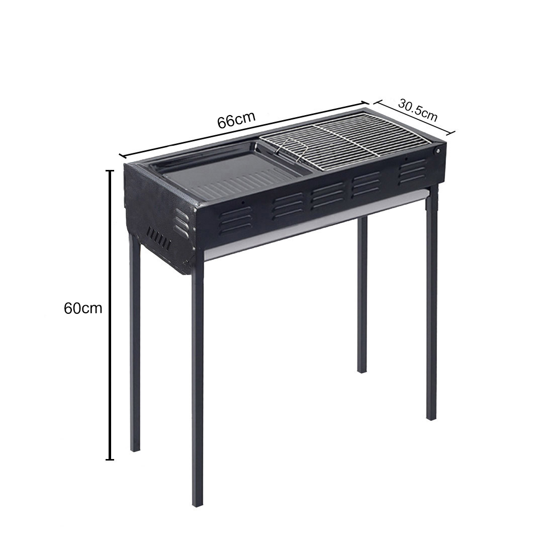 SOGA 66cm Portable Folding Thick Box-Type Charcoal Grill for Outdoor BBQ Camping, Sports & Outdoors, Camping & Hiking, Gas & Fuel Appliances, Portable Stoves, ,  - AU DEPOT 2