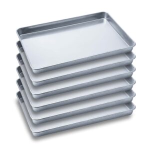 SOGA 6X Aluminium Oven Baking Pan Cooking Tray for Bakers Gastronorm 60405cm Baking Trays GastronormPlate6040X6 AU DEPOT Baking Trays - AU DEPOT