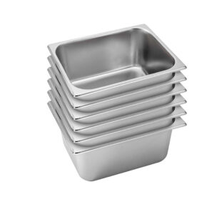 SOGA 6X Gastronorm GN Pan Full Size 12 GN Pan 15cm Deep Stainless Steel Tray Baking Trays GastronormPans5411X6 AU DEPOT Baking Trays - AU DEPOT