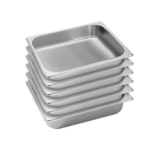 SOGA 6X Gastronorm GN Pan Full Size 1/2 GN Pan 6.5cm Deep Stainless Steel Tray, Home & Living, Kitchen & Dining, Bakeware, Baking Trays, ,  - AU DEPOT 1