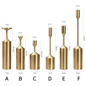 SOGA 6pcs Gold Iron Taper Luxury Candlestick Candle Holder Stand Pillar, Home & Living, Home Decor, Candles & Holders, Candle Accessories, ,  - AU DEPOT 2