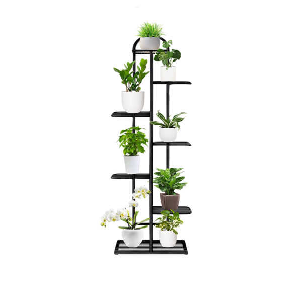 SOGA 7 Tier 8 Pots Black Metal Plant Stand Flowerpot Display Shelf Rack Indoor Home Office Decor, Home & Living, Home Decor, Indoor Pots, Planters and Plant Stands, , ,  - AU DEPOT 1