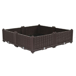 SOGA 80cm Raised Planter Box Vegetable Herb Flower Outdoor Plastic Plants Garden Bed PlantBox4C AU DEPOT - AU DEPOT