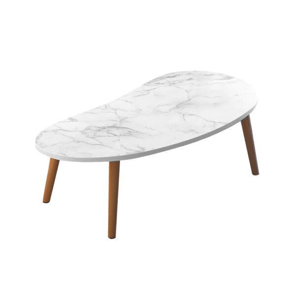 SOGA 80x40cm White Stone Pattern Living Room Nordic Coffee Table Modern Style, Furniture, Living Room Furniture, Tables, , ,  - AU DEPOT 1