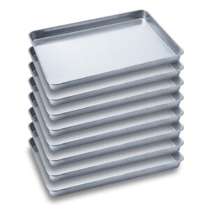 SOGA 8X Aluminium Oven Baking Pan Cooking Tray for Bakers Gastronorm 60405cm Baking Trays GastronormPlate6040X8 AU DEPOT Baking Trays - AU DEPOT