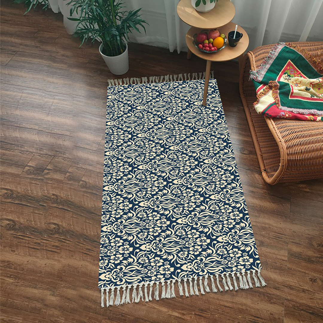 SOGA 90cm Cotton Polyester Vintage Area Rugs Living Room Hallway Floor Kitchen, Home Decor, Home & Living, Home Decor, Rugs, Shaggy Rugs, ,  - AU DEPOT 4
