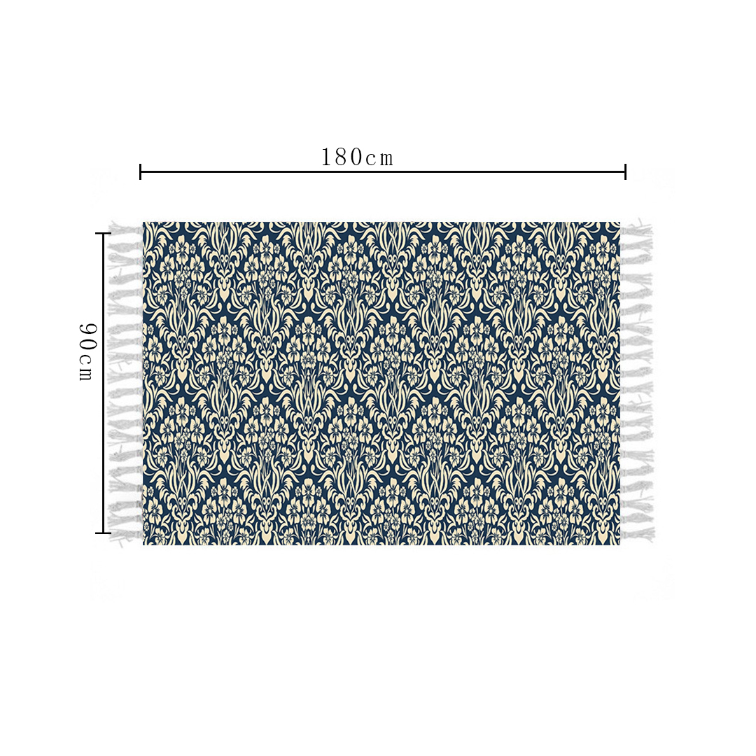 SOGA 90cm Cotton Polyester Vintage Area Rugs Living Room Hallway Floor Kitchen, Home Decor, Home & Living, Home Decor, Rugs, Shaggy Rugs, ,  - AU DEPOT 6