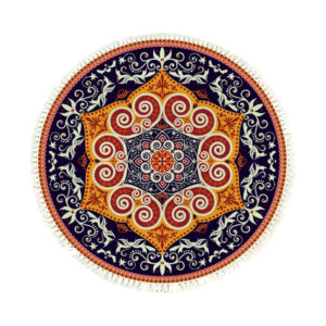 SOGA 90cm Round Mandala Ethnic Style Round Carpet, Anti-slip Doormat, Home Decor, Home & Living, Home Decor, Rugs, Shaggy Rugs, ,  - AU DEPOT 1