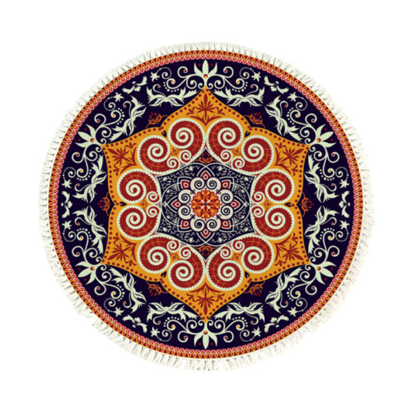 SOGA 90cm Round Mandala Ethnic Style Round Carpet, Anti-slip Doormat, Home Decor, Home & Living, Home Decor, Rugs, Shaggy Rugs, ,  - AU DEPOT 1