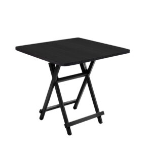 SOGA Black Dining Table Portable Square Surface Space Saving Folding Desk Home Decor Table1206Tall AU DEPOT - AU DEPOT