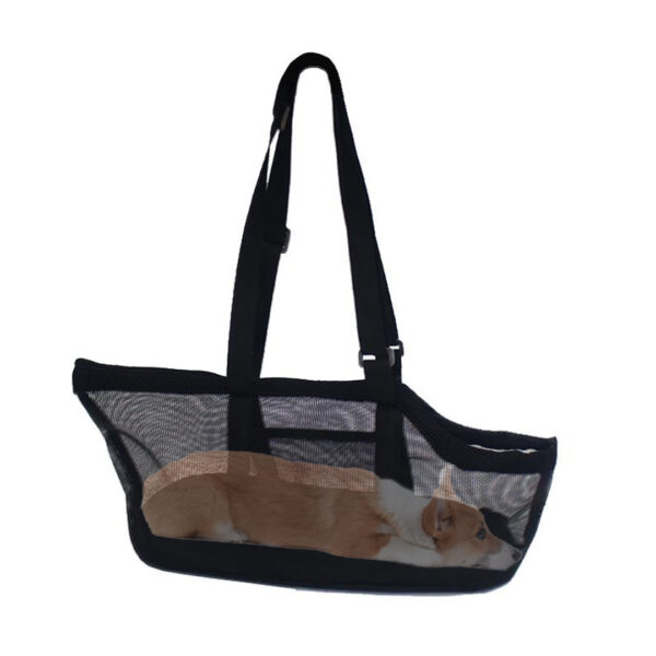 SOGA Black Pet Carrier Bag Breathable Net Mesh Tote Pouch Dog Cat Travel Essentials, Pet Supplies, Dogs, Carriers & Travel Products, , ,  - AU DEPOT 1