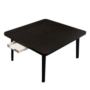 SOGA Black Portable Floor Table Small Square Space Saving Mini Desk Home Decor FloorTable502 AU DEPOT - AU DEPOT