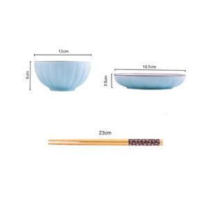 SOGA Blue Japanese Style Ceramic Dinnerware Crockery Soup Bowl Plate Server Kitchen Home Decor Set of 10, Kitchenware, Table Top, Dinnerware, Bowl, ,  - AU DEPOT 2