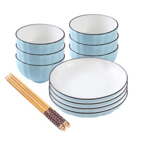 SOGA Blue Japanese Style Ceramic Dinnerware Crockery Soup Bowl Plate Server Kitchen Home Decor Set of 10 Bowl BowlG306 AU DEPOT Bowl - AU DEPOT